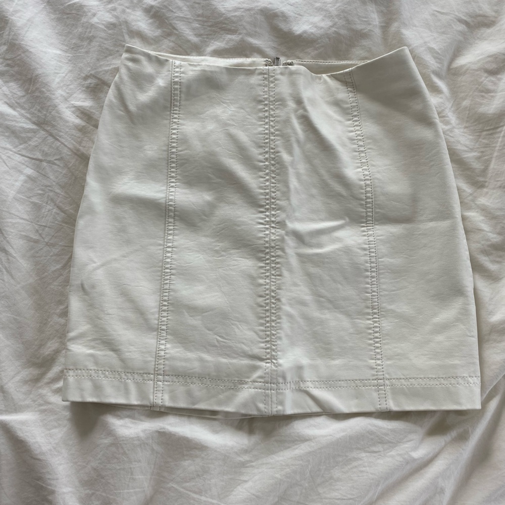 Free People Modern Femme Vegan Leather Skirt